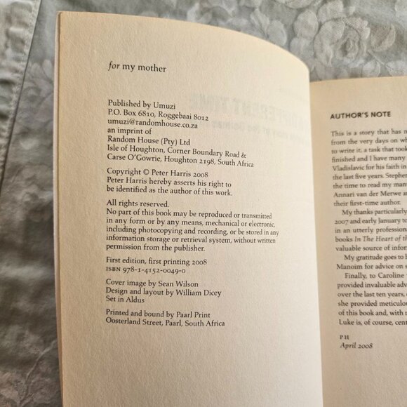 4/$25 In a Different Time by Peter Harris - Paperback - Picture 2 of 6